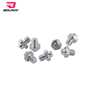 Pedales de Bicicleta de Montaña Bolany con Púas Antideslizantes, Tornillos de Cabeza Plana de Aleación de Aluminio M5x0.8 para Bicicleta - Product Image 1