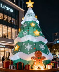 Árbol de Navidad inflable personalizado, árbol de Navidad para fiestas festivas, regalos y decoraciones para exteriores e interiores - Product Image 3