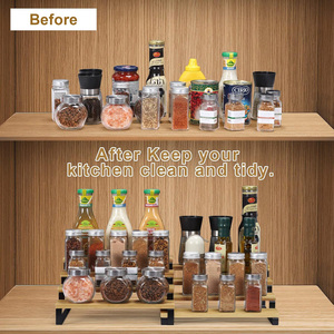 Ensemble personnalisé de 4 étagères extensibles pour épices, organisateur pour armoire de cuisine, comptoir, étagère - Product Image 3
