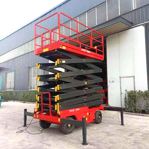 Mesin pengangkat gunting empat roda ponsel, kapasitas hidrolik konstruksi tugas berat maksimum tinggi - Product Image 3