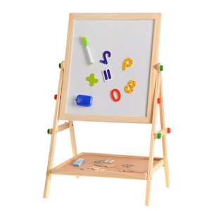 木製おもちゃ　両面使える子供用お絵かきボード　黒板おもちゃ　特注製作の木製お絵かきボード - Product Image 1