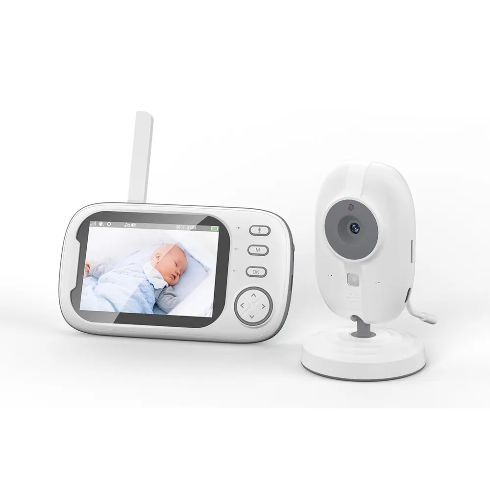 AM600 720P HD 3.5Inch Screen Temperature With Cry Sound Detection Two Way Talk 2.4G Wireless Baby Phone Camera Baby Monitor