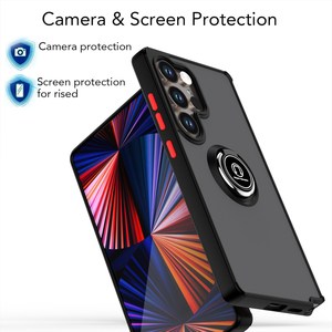 <span class=keywords><strong>Coque</strong></span> <span class=keywords><strong>de</strong></span> <span class=keywords><strong>téléphone</strong></span> hybride PC TPU antichoc mate avec support d'anneau pour Samsung <span class=keywords><strong>Galaxy</strong></span> S26 Ultra, <span class=keywords><strong>coque</strong></span> <span class=keywords><strong>de</strong></span> protection - Product Image 4