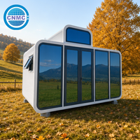 Maison-capsule Apple de luxe moderne avec commande intelligente et verrière panoramique pour les centres de villégiature et les Airbnb
