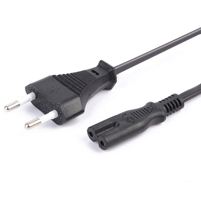 1M 2M 3M 5M Black VDE Approval C7 European Standard IEC Plug Schuko Cable with Figure 8 with Connector Extension AC Power Cord