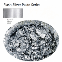 Pâte d'argent métallique super brillante en aluminium 25μm pour revêtement d'encre, sans points noirs, pigment industriel en vrac