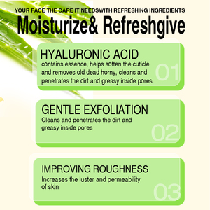 Gel exfoliant 2 en 1 à l'aloe vera et à l'abricot Mestin - Nettoyage en profondeur, hydratation, apaisement, éclaircissement, gommage pour le corps/le visage, 120 g, pour tous types de peau - Product Image 5
