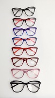 Liquidation de lunettes en acétate à monture large Modèle mixte Montures optiques en acétate faites à la main Lunettes en gros
