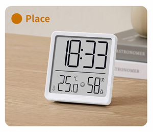 Zhongnaier Nhật Bản mini bảng đồng hồ hygrothermograph bảng đồng hồ đa chức năng điện tử Nhiệt kế ẩm kế đồng hồ báo thức - Product Image 4