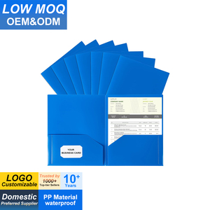 ए 4 फ़ाइल फ़ोल्डर कस्टम पॉकेट प्रस्तुति मुद्रण कार्यालय स्टेशनरी प्रीमियम फैक्टरी मूल्य वाटरप्रूफ दो जेब व्यवसाय - Product Image 1