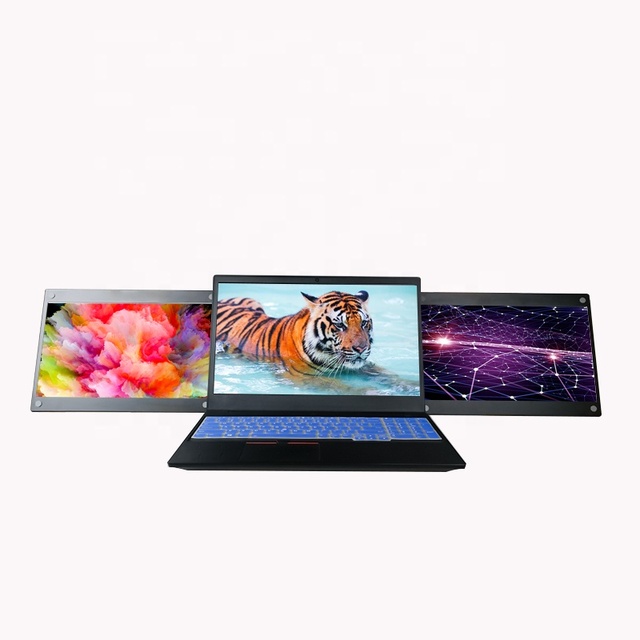 Factory OEM/ODM Triple Laptop Screen Extender Dual 13.3inch 1080P LCD Monitors Portable Tri Screen Monitor for Laptop