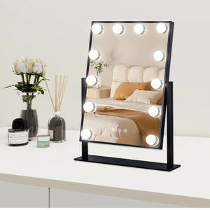 Espejo de Maquillaje Portátil Plegable de Escritorio, Espejos de Mano con Marco de Vidrio Moderno - Product Image 6