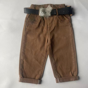 Pantalones largos informales y cómodos para niños, pantalones suaves, ligeros, con cintura elástica, holgados, agradables para la piel, de nailon/algodón, para la escuela y el día a día - Product Image 3