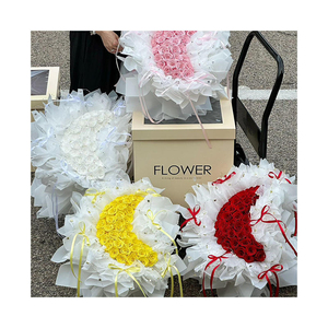 Eternal Rose large moon Bouquet Valentine's Day Anniversary <b>Gift</b> for Girlfriend and Wife high-end <b>gift</b> with <b>gift</b> <b>box</b> - Product Image 6