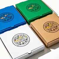 Boîte à pizza triangulaire personnalisée imprimée, en carton blanc, pour emporter, emballage individuel pour une seule part de pizza, vente en gros, logo personnalisé