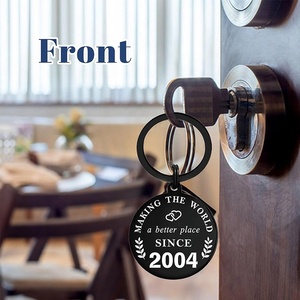 Figlia per mamma padre portachiavi regalo io sarò sempre il tuo portachiavi bambina miglior papà regalo di compleanno mamma figlia portachiavi - Product Image 3