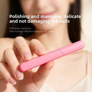 Lima de uñas de doble cara con grano 180, herramienta reutilizable para el cuidado de las uñas, rosa, verde, azul - Product Image 3