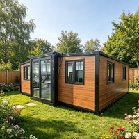 Maison conteneur préfabriquée extensible de 40 pieds en panneaux sandwich pour usage hôtelier, résistante aux ouragans, conception pour l'Asie du Sud-Est