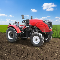 Mini 4WD 4x4 traktor pertanian dengan Cab 40hp sampai 80hp mesin pompa dan Gearbox komponen inti