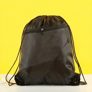 Mochila con Cordón Ajustable de Poliéster Impermeable con Logotipo Personalizado, Bolsillo con Cremallera, Mochila Deportiva para Estudiantes - Product Image 6