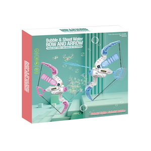 Jouet lanceur de bulles et pistolet à eau 2 en 1 style arc et flèche JY avec lumières LED pour enfants, jeu interactif d'été en plein air - Product Image 6