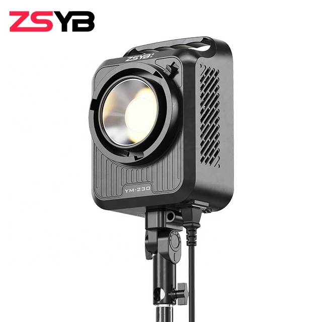 ZSYB Professional Photography Dimmable 200Watt Led COB Camera Studio Video Photography Light Outdoor Street Vlog