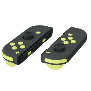 EXtremeRate Boutons de manette ergonomiques personnalisés de couleur jaune citron pour Nintendo Switch Kits complets de boutons - Product Image 3