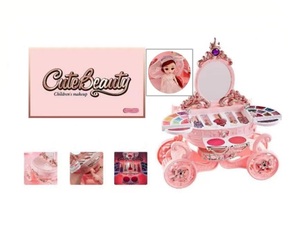 Boîte à maquillage de voiture citrouille, maquillage pour enfants, <span class=keywords><strong>disque</strong></span> rotatif à gloss à lèvres avec éclairage et musique, maquillage lavable pour petites filles - Product Image 4