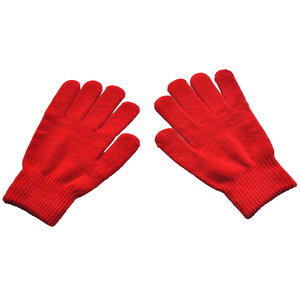 Người Lớn Mùa Đông Ấm Năm Ngón Tay Đơn Giản Acrylic Spandex Màu Rắn Ma Thuật Găng Tay - Product Image 5