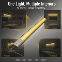 Interrupteur tactile 12v-30v Lumière intérieure de voiture Camping-car Caravane Camion Barre LED intérieure