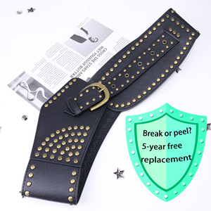 Ceintures de créateur pour femmes, style vintage américain, cloutées, sportives, design personnalisé, boucle en alliage, faible MOQ, conception sur mesure - Product Image 1