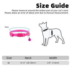 Fabricante al por mayor logotipo personalizado 100% nailon puro gato Breakaway seguridad mascota <span class=keywords><strong>Collar</strong></span> lujo Simple nailon sólido Material campana etiqueta - Product Image 6