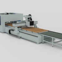 Machine à bois tout-en-un haute vitesse pour perçage et découpe double face, pour la production de MDF, produit automatique de haute précision