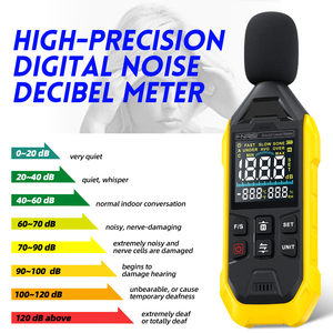 FNIRSI FDM01 Instrument de mesure du bruit Sonomètre numérique portable DB-mètre 30~130dB Instrument de mesure audio - Product Image 2