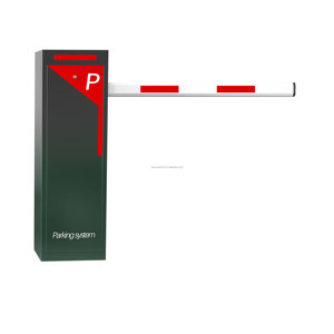 Barrière de passage à niveau ferroviaire WKT à ouverture rapide 2s, bras télescopique en plastique de 6m, éclairage LED, levée automatique, DC 200W - Product Image 1