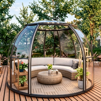 Dôme gonflable commercial transparent moderne en forme de bulle pour hôtels et événements extérieurs