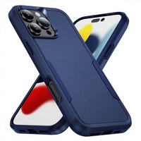Étui de téléphone portable LeYi Armor résistant aux traces de doigts, antichoc, mat, TPU+PC, pour 17 12 13 Pro Max