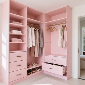 FULLSUMMER Personnalisation de toute la maison <span class=keywords><strong>Armoire</strong></span> moderne en <span class=keywords><strong>bois</strong></span> massif de style <span class=keywords><strong>rose</strong></span> - Product Image 1