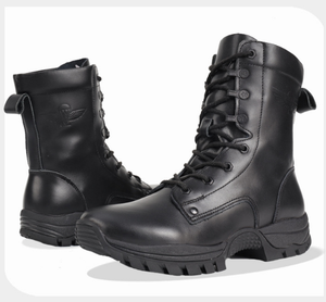 TSB0822 sepatu bot kulit sapi penuh grain, sepatu bot keamanan pria bahan karet + EVA sol luar musim dingin - Product Image 4