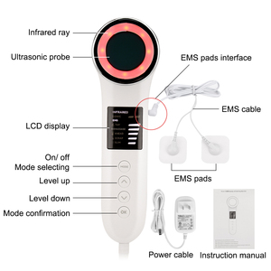 Mini masseur infrarouge ems de cavitation ultrasonique, <span class=keywords><strong>appareil</strong></span> de beauté 3 en 1 <span class=keywords><strong>pour</strong></span> brûler la graisse, amincissant <span class=keywords><strong>le</strong></span> corps, livraison gratuite - Product Image 4