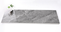 Profilé de marche d'escalier en carrelage de porcelaine gris, taille personnalisée 1200x470MM