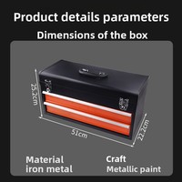 Ensemble d'outils de réparation automobile de 225 pièces, tiroir à trois niveaux, acier au chrome-vanadium, kit complet d'entretien automobile et domestique