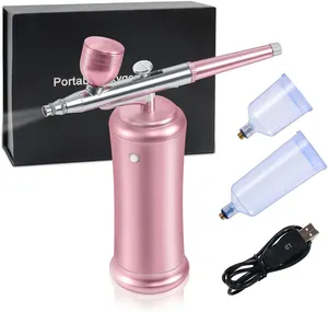 Airbrush Schilderen Voor Beginners Luchtborstel Spuitpistool Set Airbrush Luchtcompressor Voor Make-Up Schilderij Nail Art