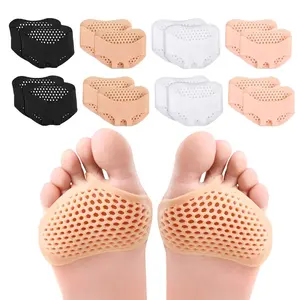 Melent Silicone Foot Pads Soft Gel Metatarsal Cushions For Women And Men Ball Of Foot Pain Relief Forefoot Insoles For Shoes