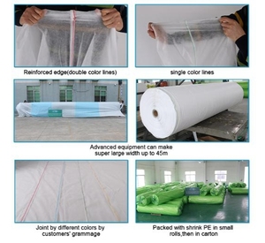 Toile de protection agricole en PP non tissé, respirante, anti-gel, à motif croisé, imperméable et anti-UV pour serres - Product Image 3