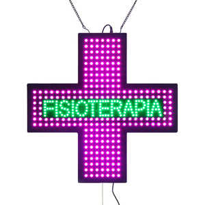 Panneau LED Pharmacie Croix MINI Intérieur 48x48cm pour Hôpital avec Texte - Product Image 3