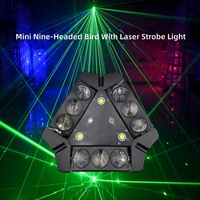 9 x 120W RGB 4-en-1 Spider Moving Head LED Light DMX512 Control 9-Eye DJ Performances Professional Hotel Stage Lighting
