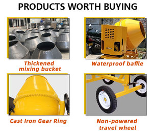 Household Construction Site <strong>Mixer</strong> Wheeled Mobile Mortar Cement Concrete Grain <strong>Feed</strong> Small Volume Portable Small Drum <strong>Mixer</strong> - Product Image 5