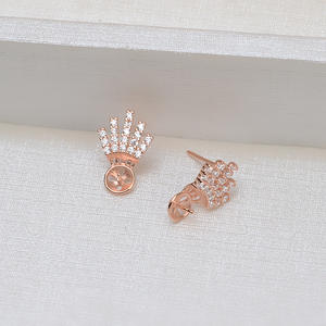 Composants de bijoux Wenchi Mabei S925 9.7 Pendentif 10.3 Boucles d'oreilles 10.7 Bague 11.3 Ensemble Accessoires en perles Support vide 5313 - Product Image 3