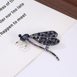 Yunlv เข็มกลัดแมลงปอน้ำแฟชั่นญี่ปุ่นและเกาหลีเข็มกลัดแมลงอัลลอยด์ชุดสูทอเนกประสงค์ - Product Image 3